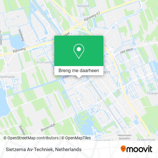 Sietzema Av-Techniek kaart