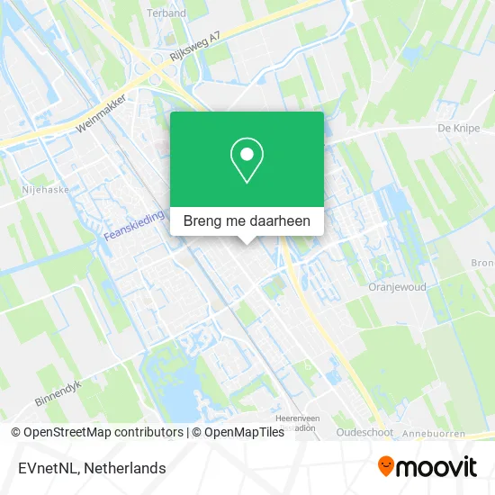 EVnetNL kaart