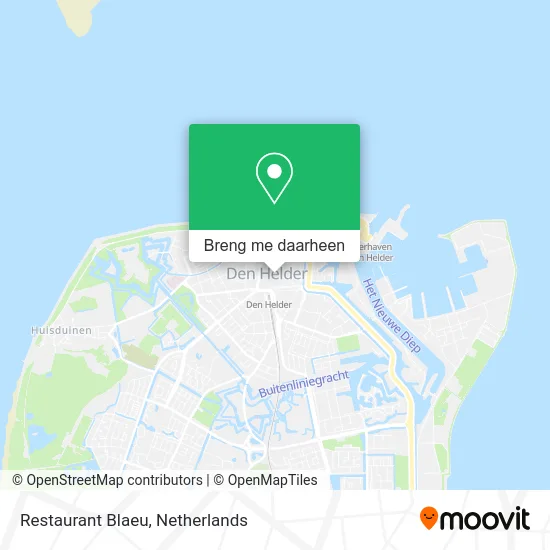 Restaurant Blaeu kaart