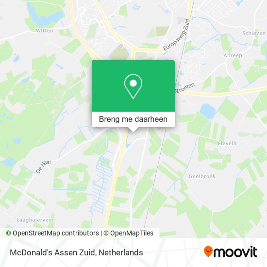 McDonald's Assen Zuid kaart