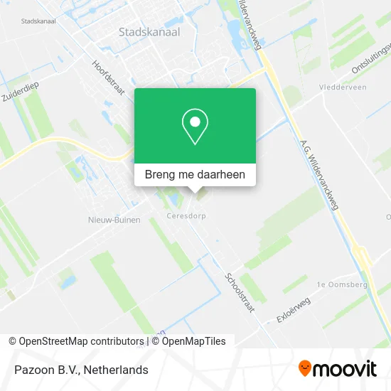 Pazoon B.V. kaart