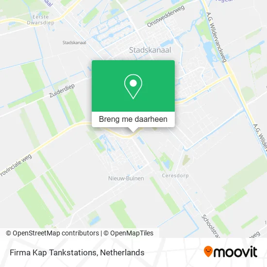 Firma Kap Tankstations kaart