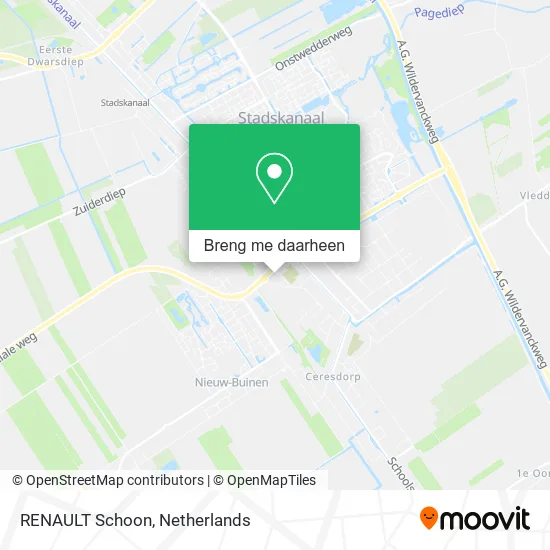 RENAULT Schoon kaart