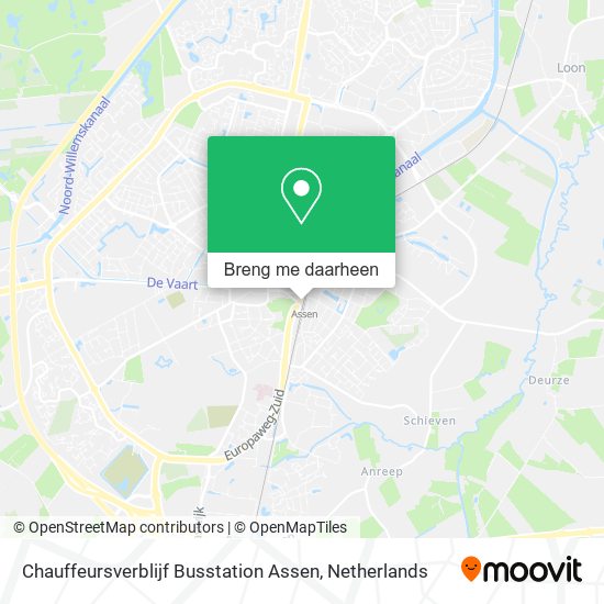 Chauffeursverblijf Busstation Assen kaart