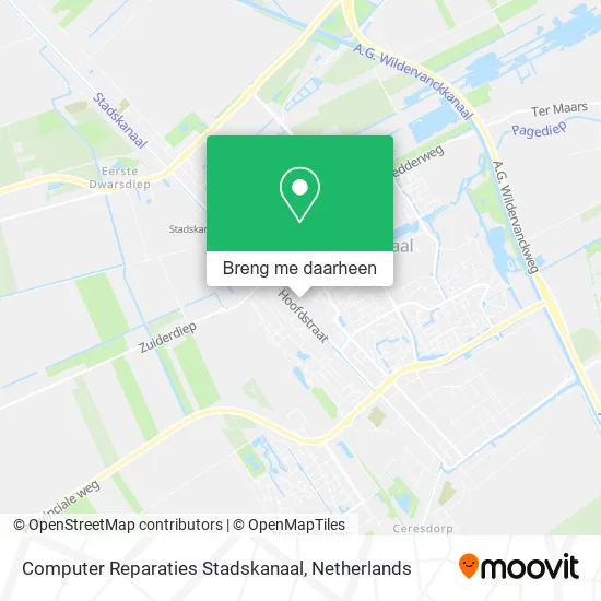 Computer Reparaties Stadskanaal kaart