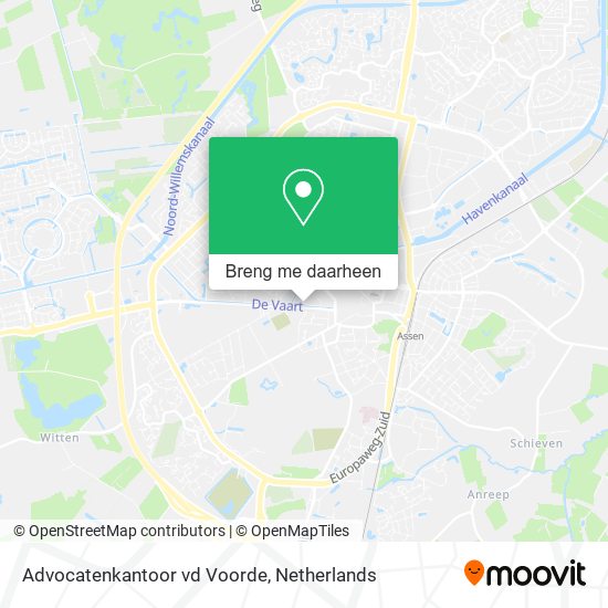 Advocatenkantoor vd Voorde kaart