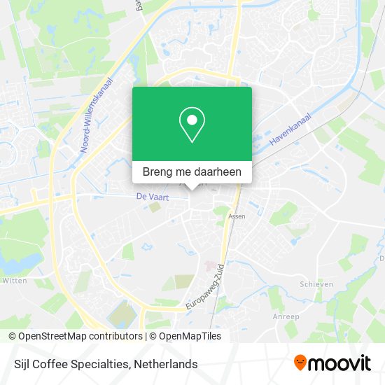 Sijl Coffee Specialties kaart