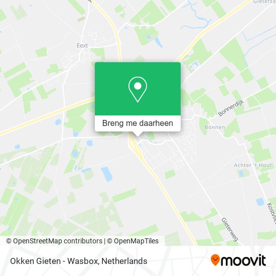 Okken Gieten - Wasbox kaart