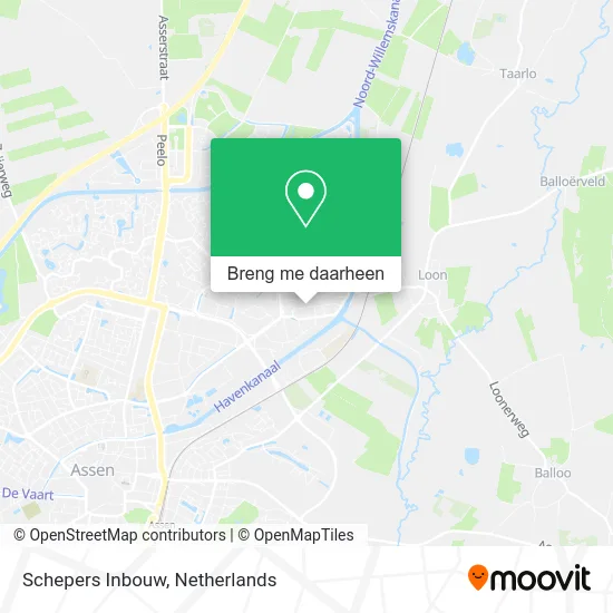 Schepers Inbouw kaart