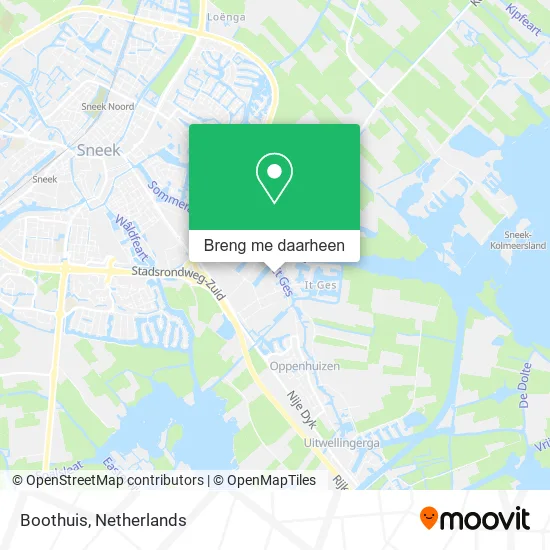 Boothuis kaart