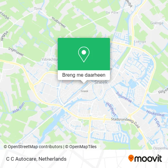 C C Autocare kaart