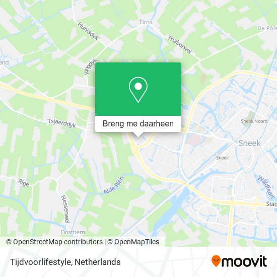 Tijdvoorlifestyle kaart
