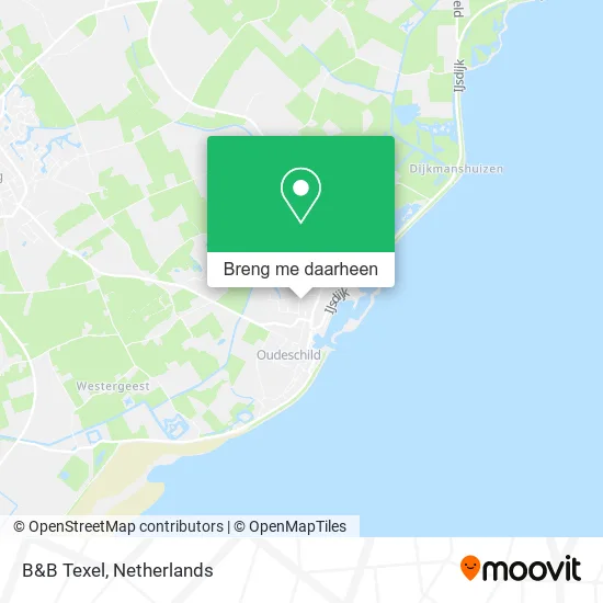 B&B Texel kaart