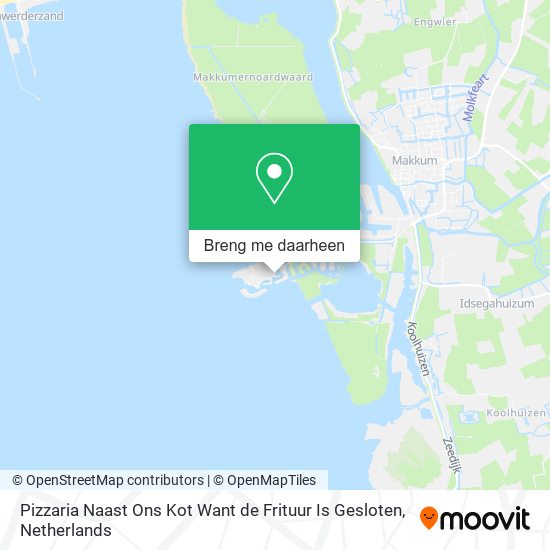 Pizzaria Naast Ons Kot Want de Frituur Is Gesloten kaart