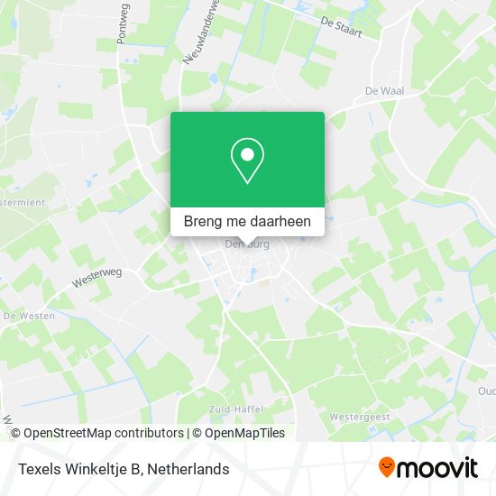 Texels Winkeltje B kaart