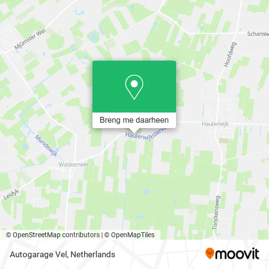 Autogarage Vel kaart