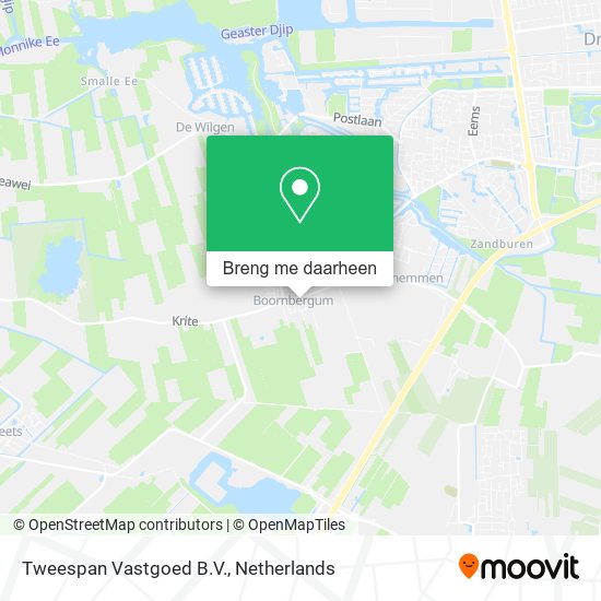 Tweespan Vastgoed B.V. kaart
