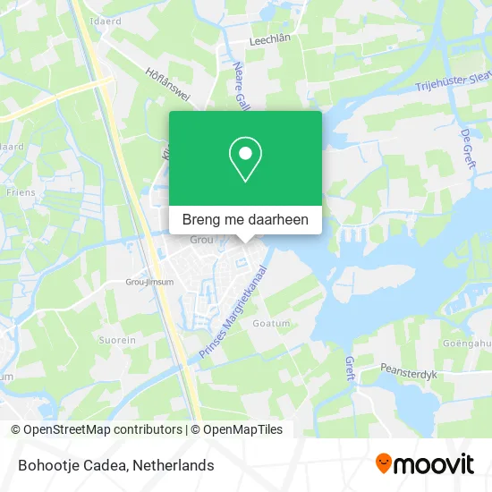 Bohootje Cadea kaart