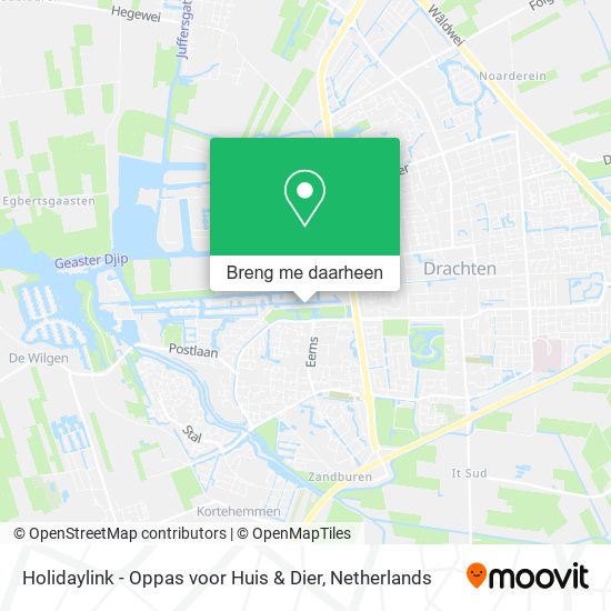 Holidaylink - Oppas voor Huis & Dier kaart