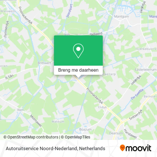 Autoruitservice Noord-Nederland kaart