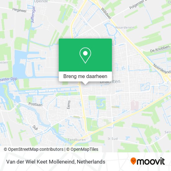 Van der Wiel Keet Molleneind kaart