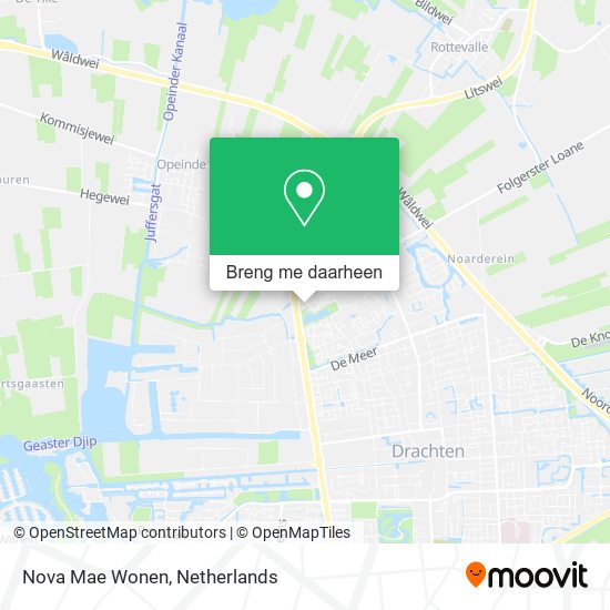 Nova Mae Wonen kaart