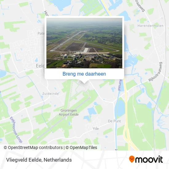 Vliegveld Eelde kaart