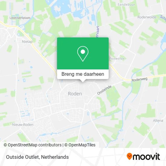Outside Outlet kaart