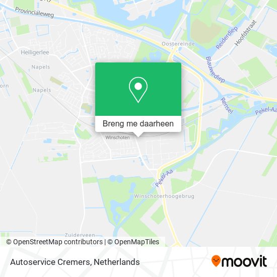 Autoservice Cremers kaart
