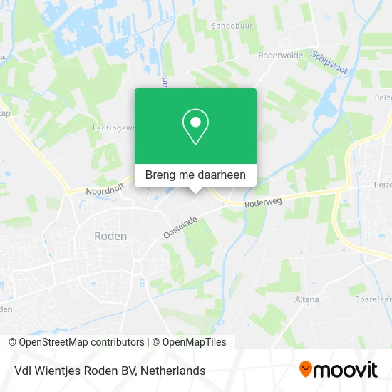 Vdl Wientjes Roden BV kaart