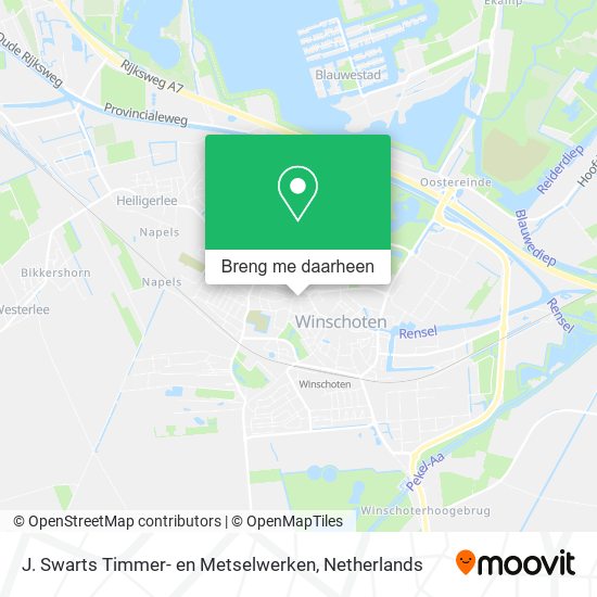 J. Swarts Timmer- en Metselwerken kaart