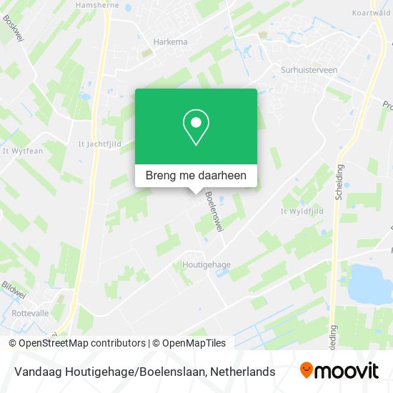 Vandaag Houtigehage / Boelenslaan kaart
