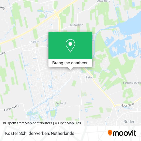 Koster Schilderwerken kaart
