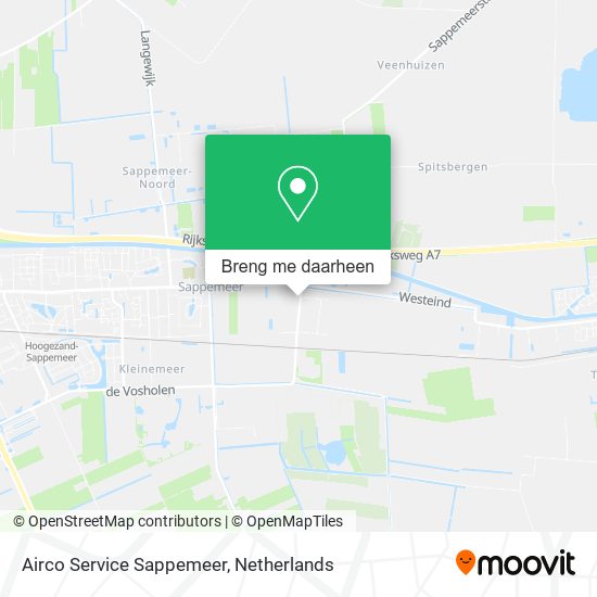 Airco Service Sappemeer kaart