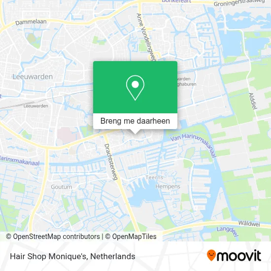 Hair Shop Monique's kaart