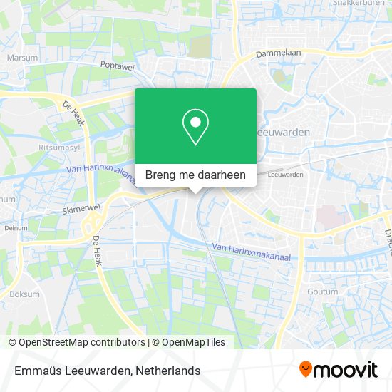 Emmaüs Leeuwarden kaart