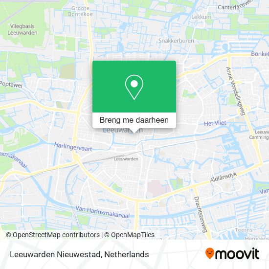 Leeuwarden Nieuwestad kaart