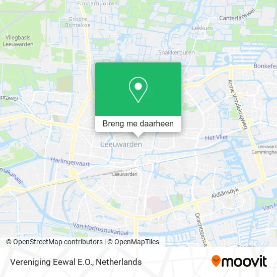 Vereniging Eewal E.O. kaart
