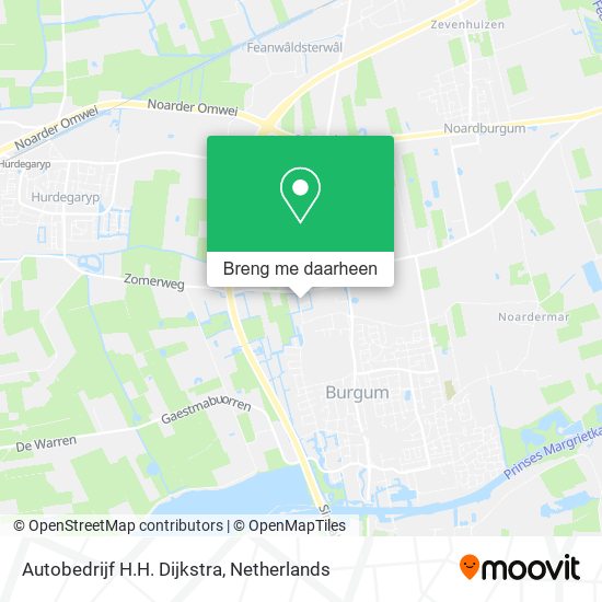 Autobedrijf H.H. Dijkstra kaart