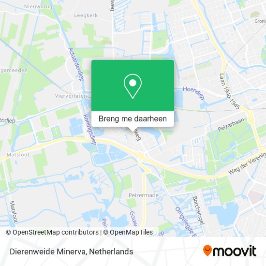 Dierenweide Minerva kaart
