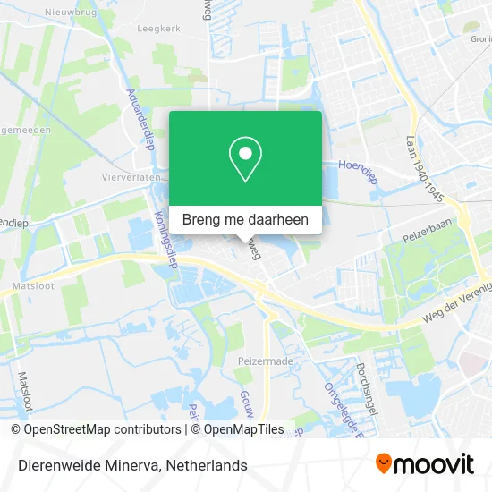Dierenweide Minerva kaart