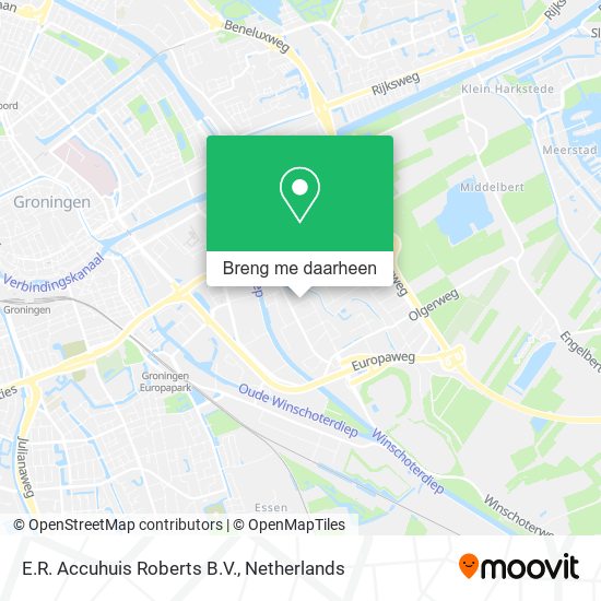 E.R. Accuhuis Roberts B.V. kaart
