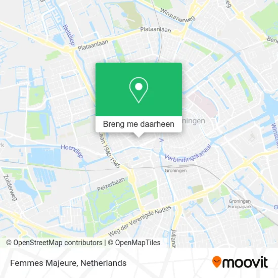 Femmes Majeure kaart