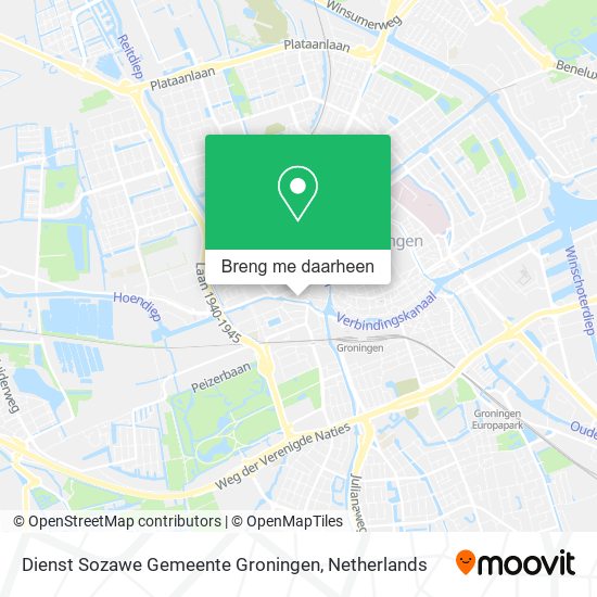 Dienst Sozawe Gemeente Groningen kaart