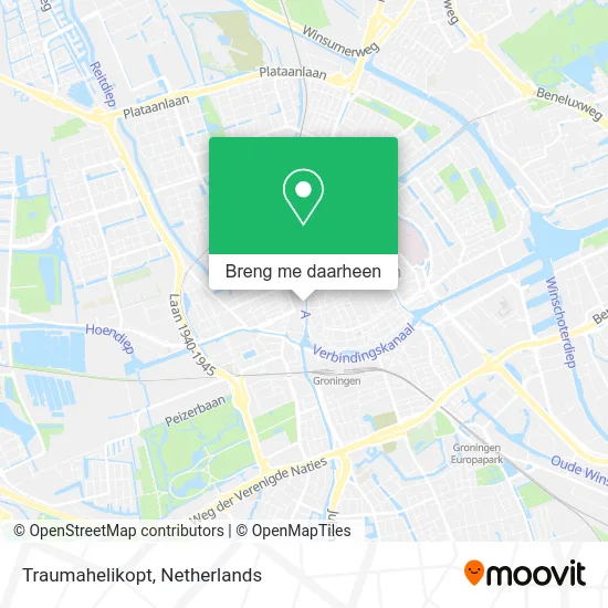 Traumahelikopt kaart