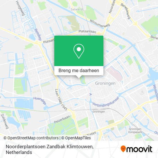 Noorderplantsoen Zandbak Klimtouwen kaart