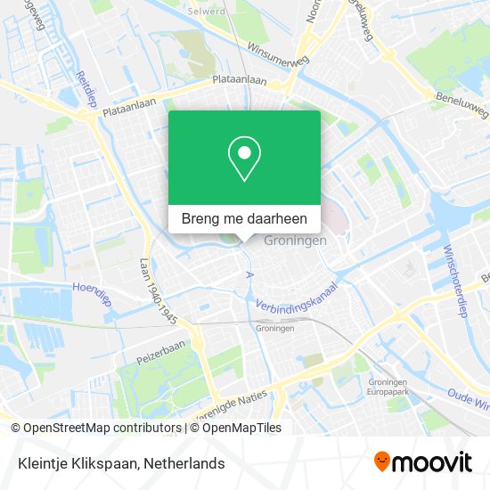 Kleintje Klikspaan kaart