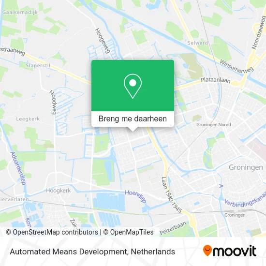 Automated Means Development kaart