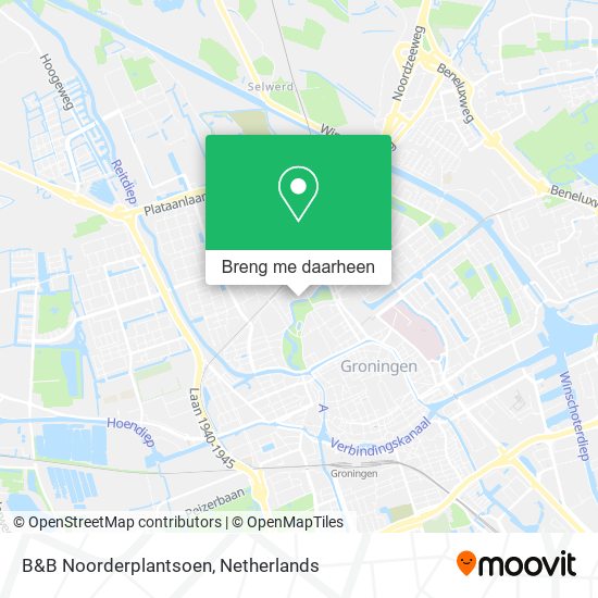 B&B Noorderplantsoen kaart