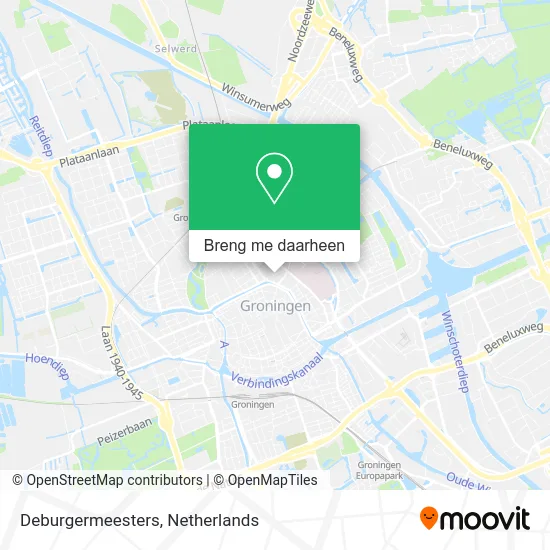 Deburgermeesters kaart